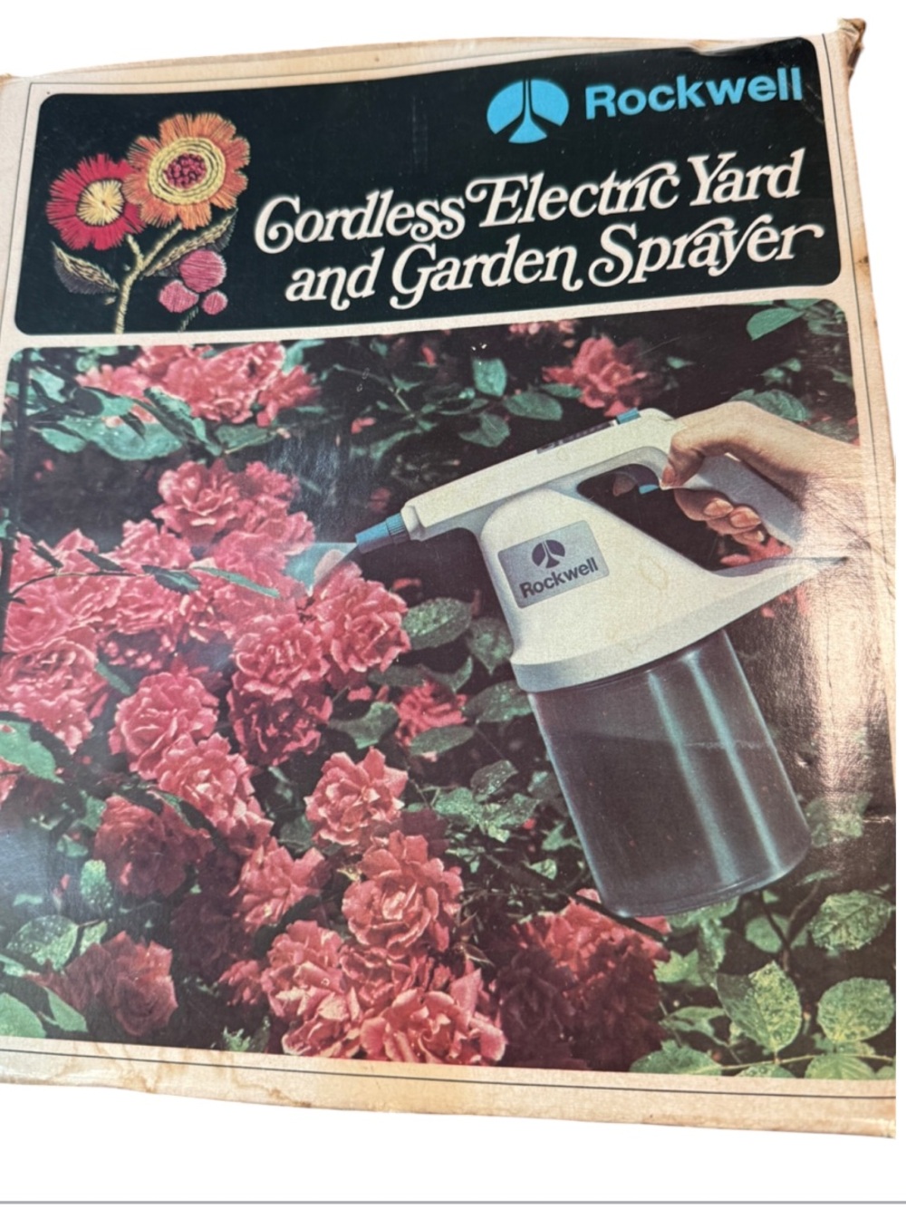 vintage item is a Rockwell Cordless Electric Yard and Garden Sprayer
